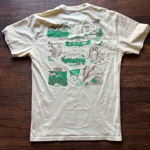 Men's Parks Project T-Shirt Yellow Nature S Vanlife Camp Desert USA BOHO Climb